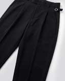 SCRIPT WIDE TROUSERS JET BLACK