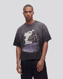 SLOW EVENING BOXY T-SHIRT WASHED GREY